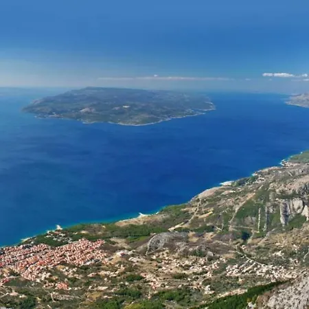 Apartment In With Terrace, Air Conditioning, Wi-fi Podgora